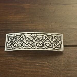 Celtic Knot Silver Hair Clip